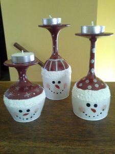 Wine-Glass-Snowmen-Candle